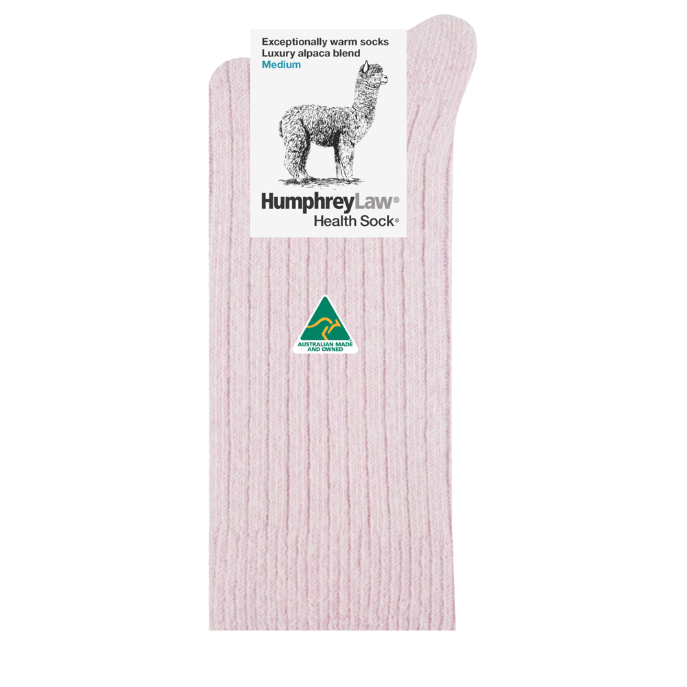 Alpaca Health Sock Powder Pink
