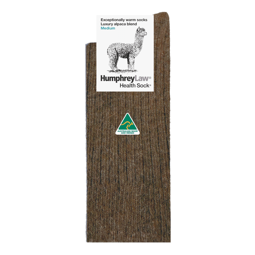 Alpaca Health Sock Brown