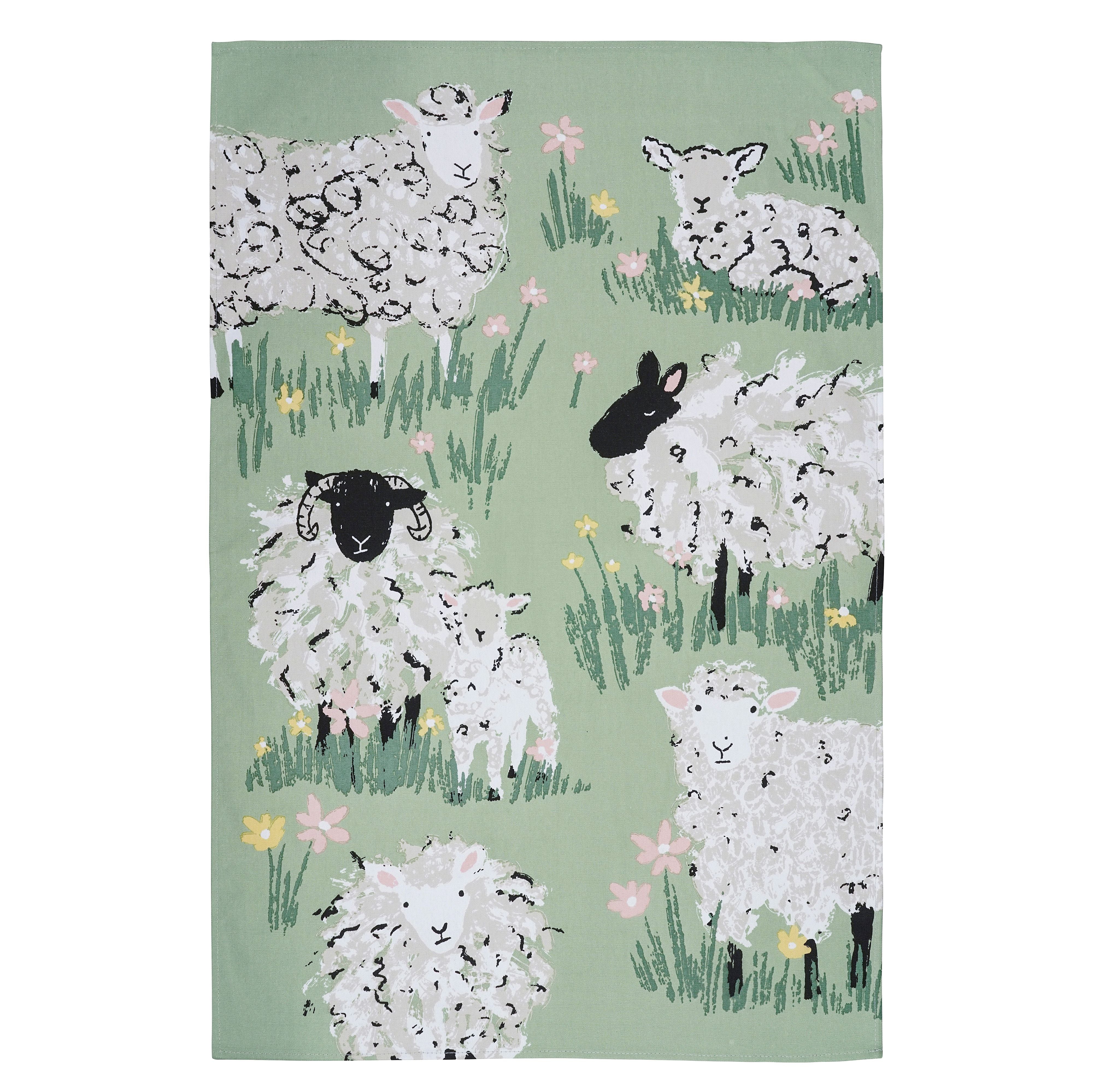 Woolly Sheep Cotton Tea Towel