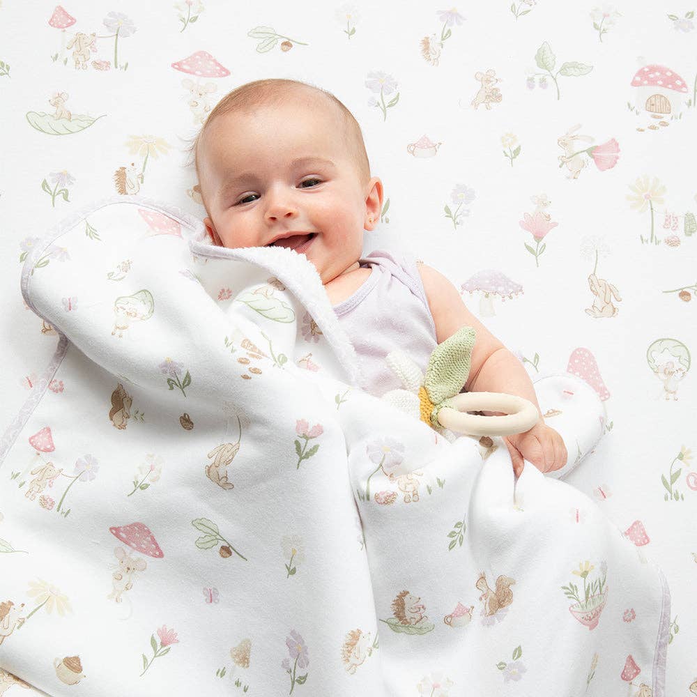 Jersey Sherpa Blanket Whimsical Wonderland