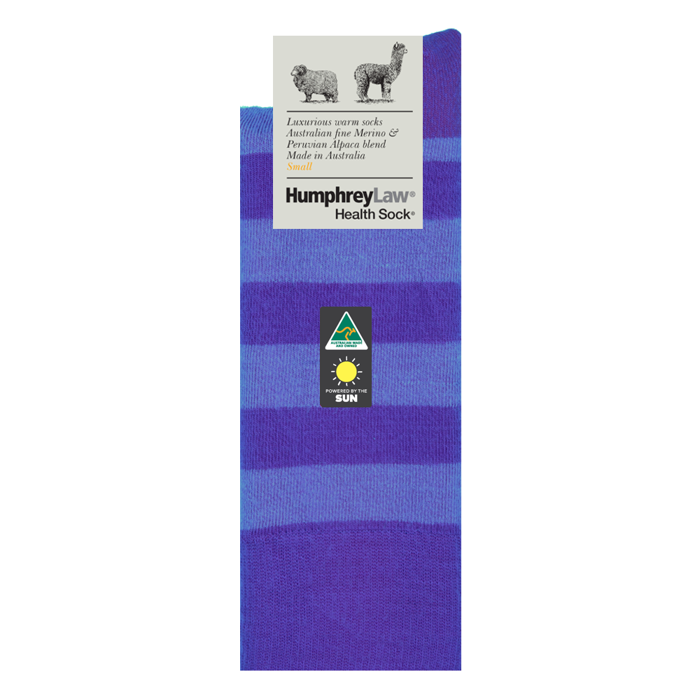 Fine Merino & Baby Alpaca Blend Health Sock Ultra Violet
