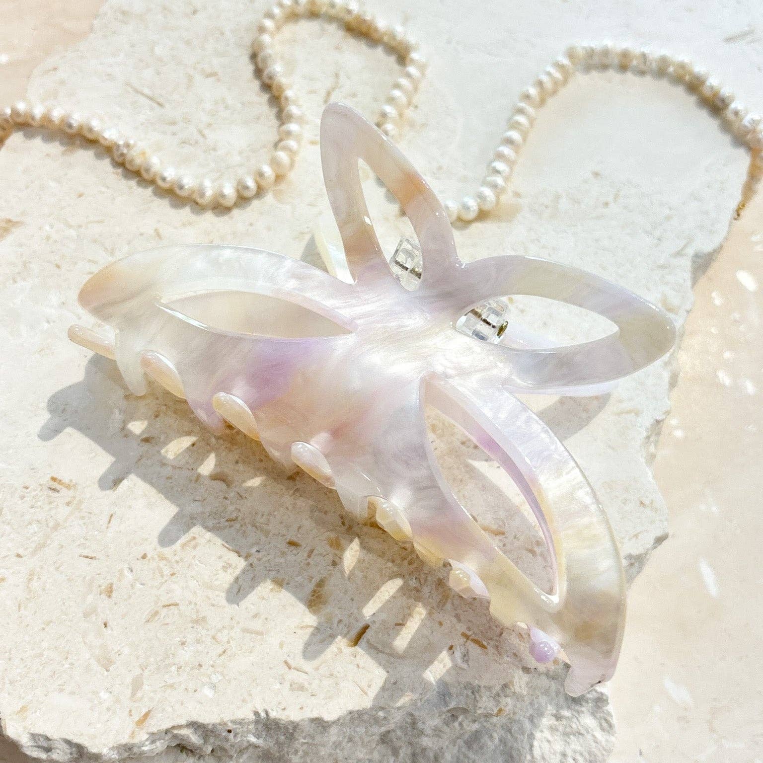 Luna Hair Claw Clip Pink