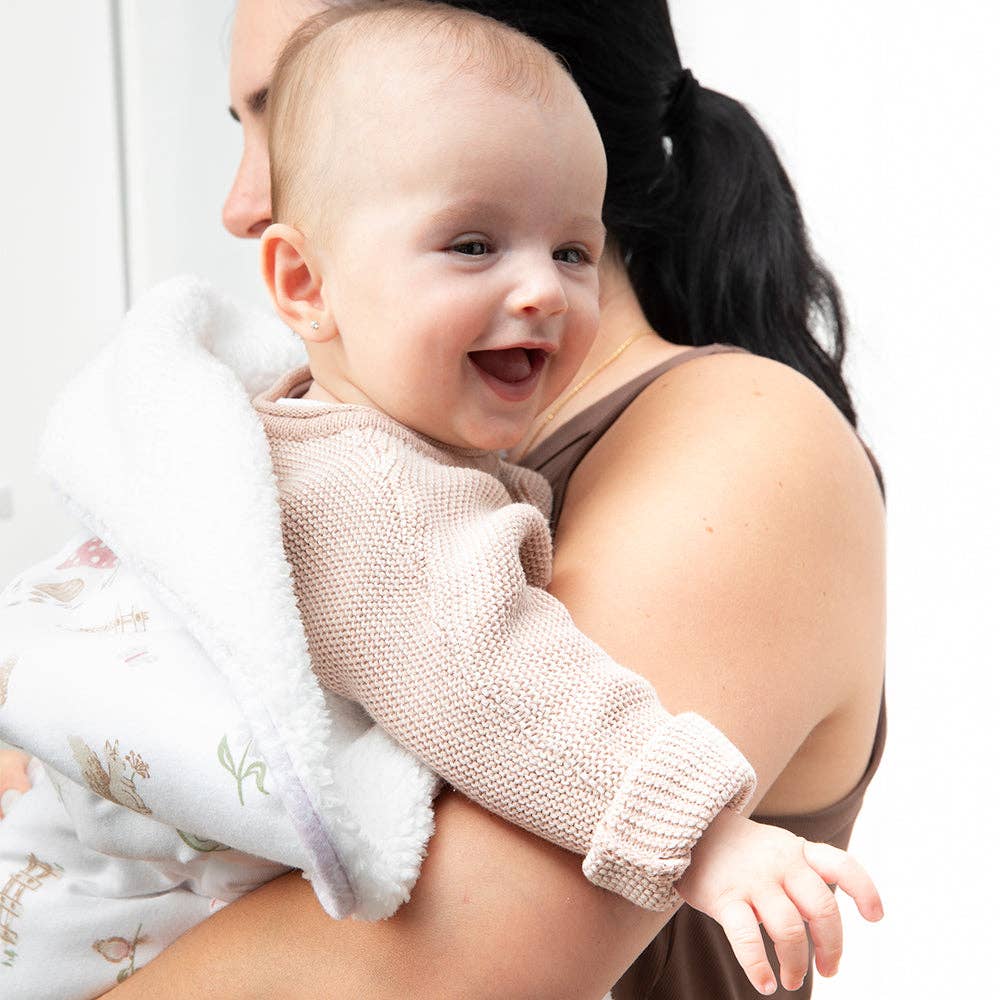 Jersey Sherpa Blanket Whimsical Wonderland