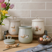 Farm Fresh Eggs Canister Hen House Lane