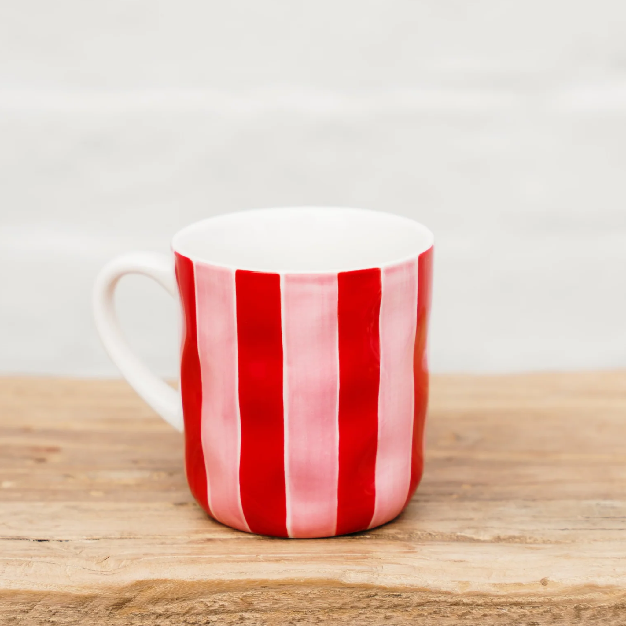 Pink & Red Stripe Mug