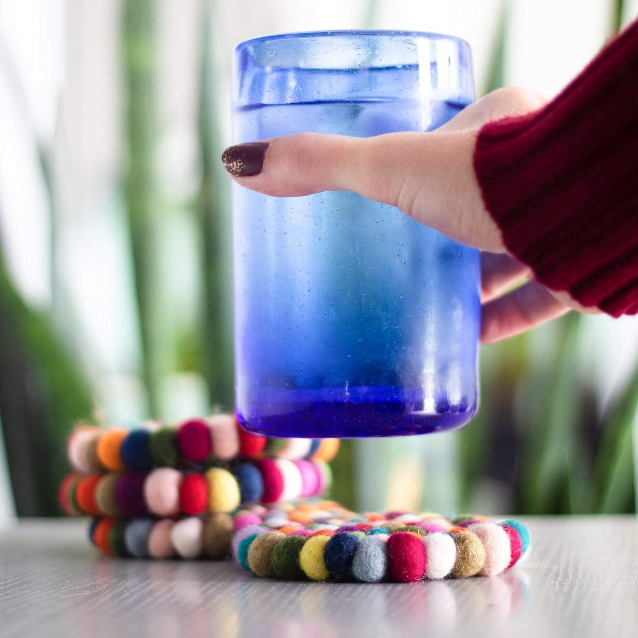 Set Of 4 Eco Coasters Boho