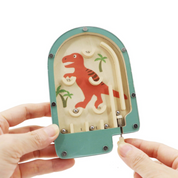 Mini Wooden Pinball Game Red Dinosaur