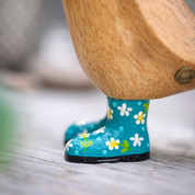 Floral Hat & Boots Duckling Teal 2.0