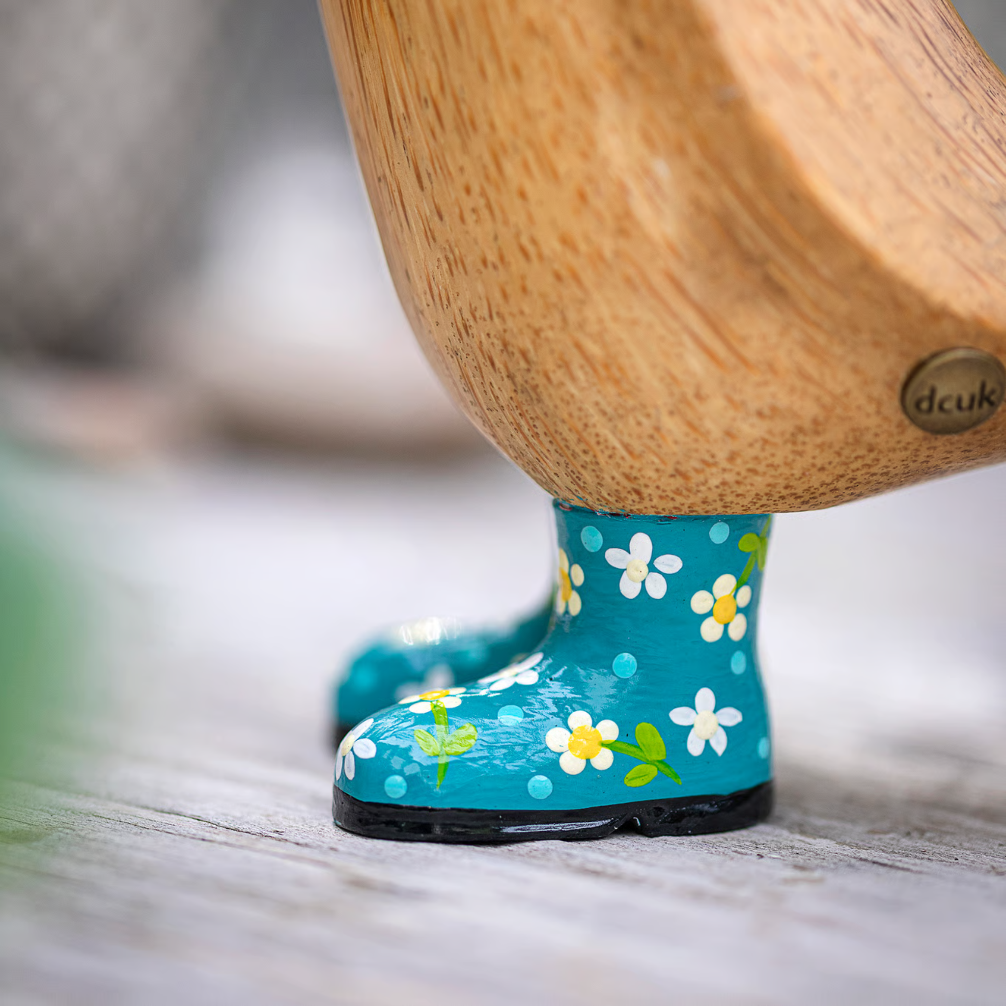 Floral Hat & Boots Duckling Teal 2.0