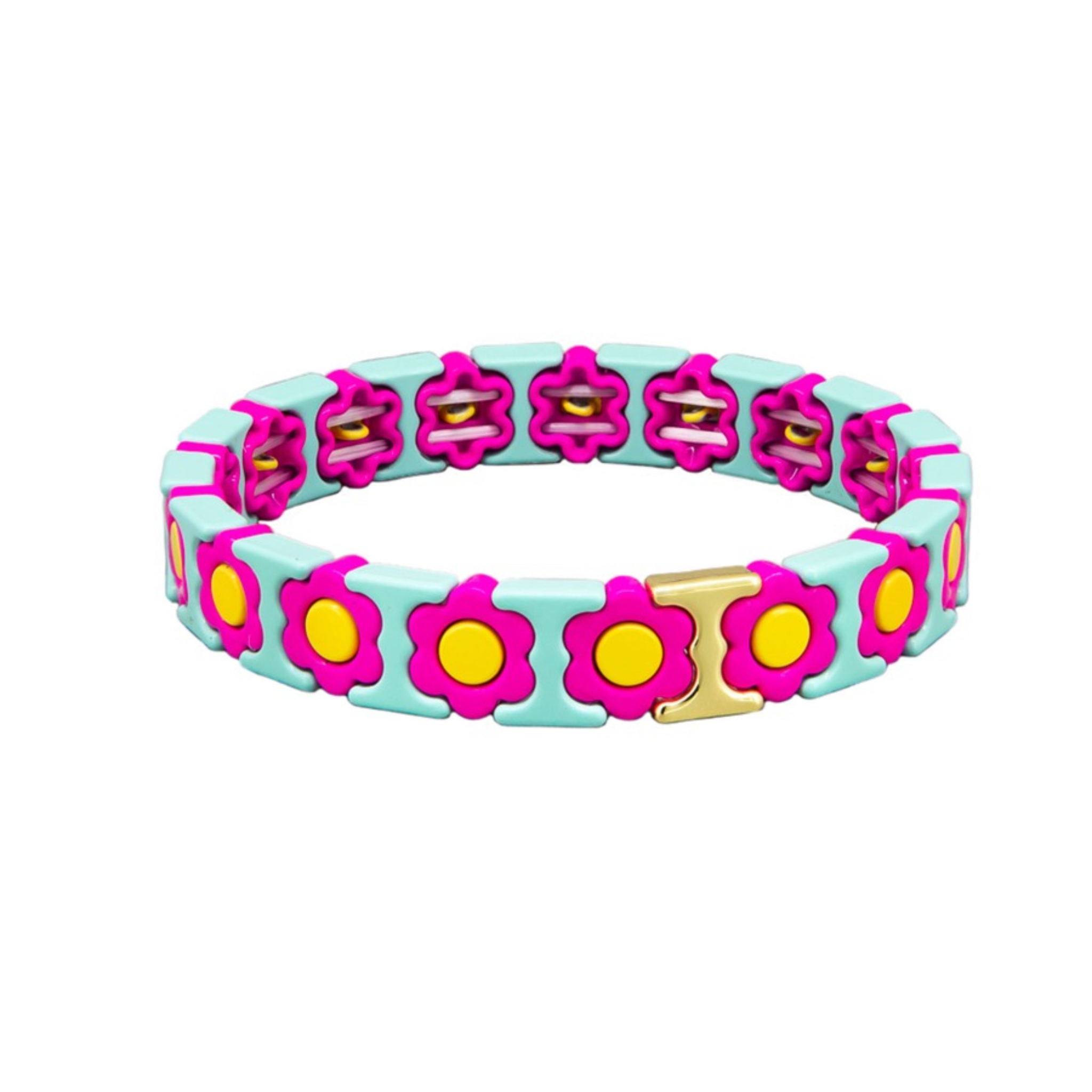 Sky Daisy Tile Bracelet