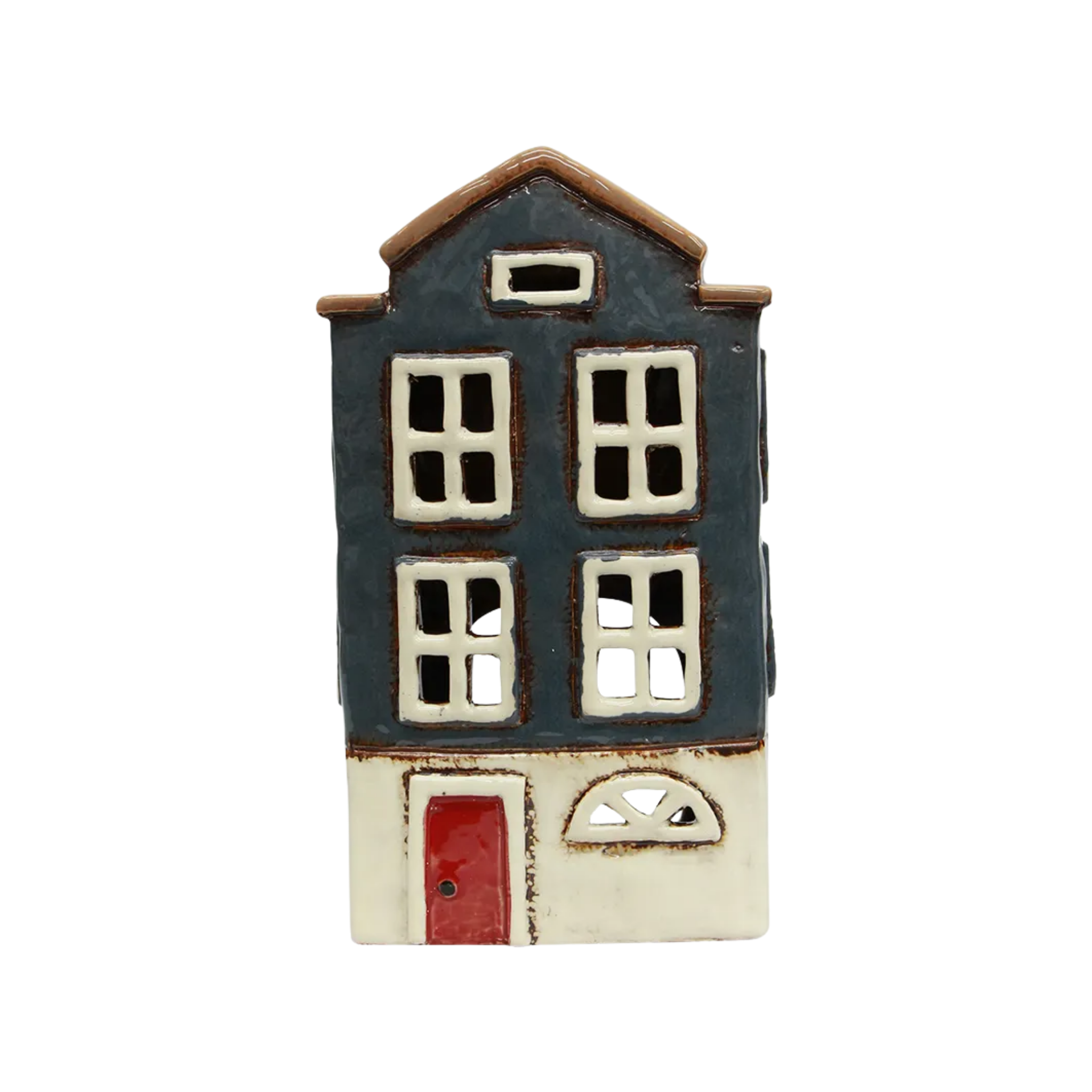 Alsace Tea Light House Nordic Navy