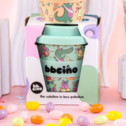 Reusable Babycino Bamboo Cup Party Animal Green (120ml)