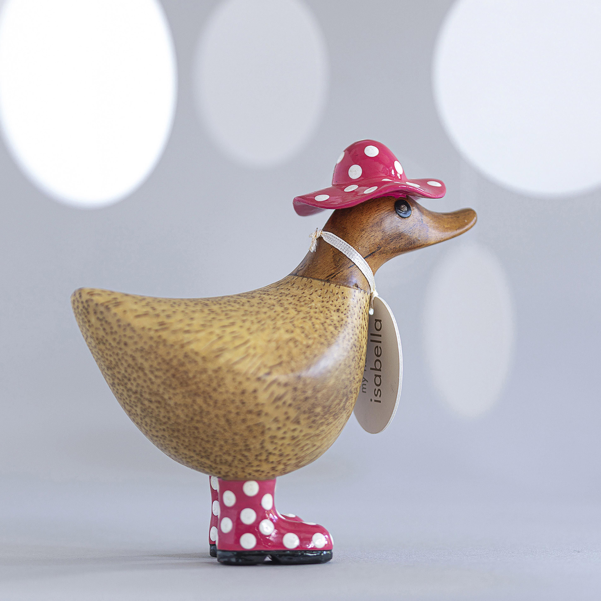 Spotty Hat & Boots Ducky Pink