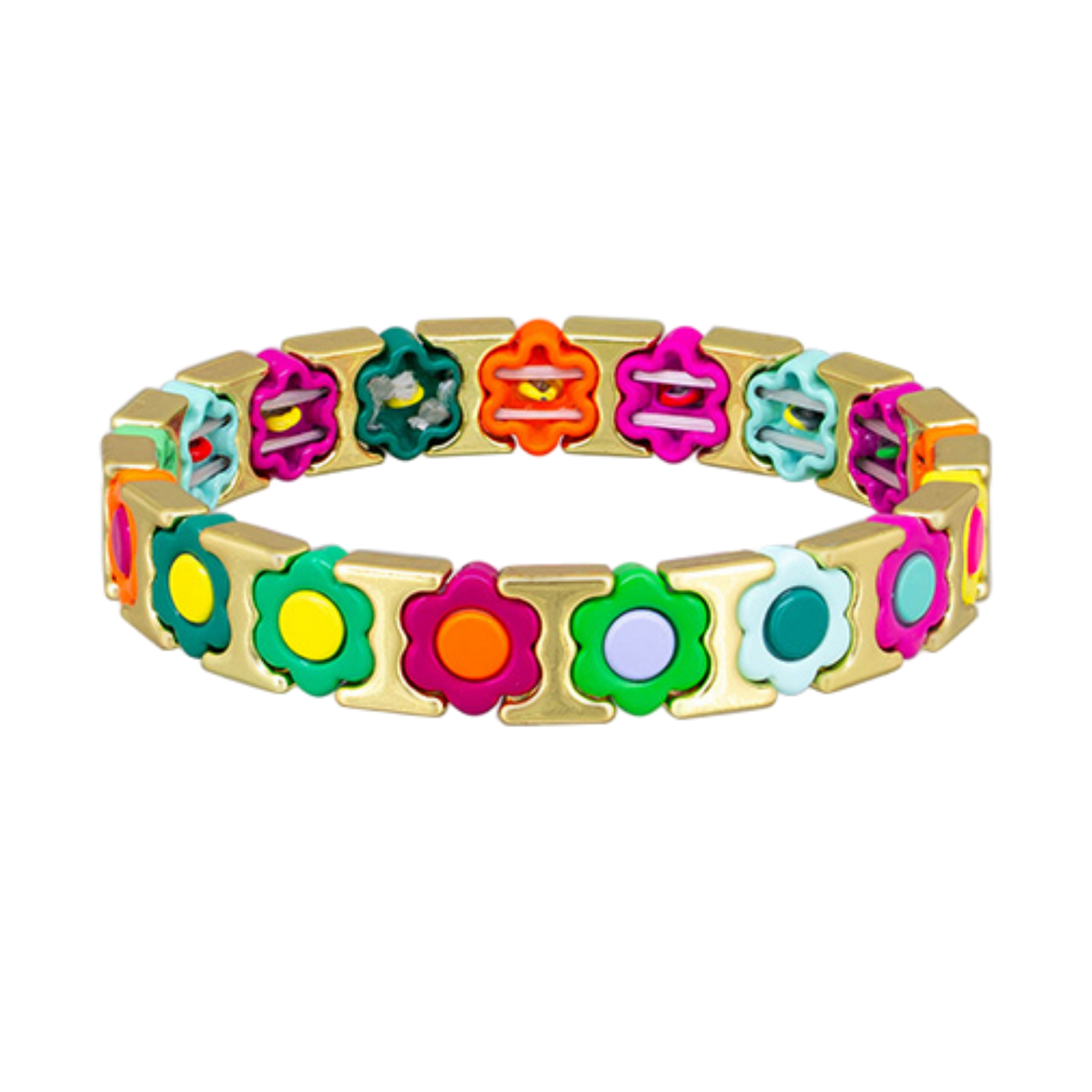 Brights Daisy Tile Bracelet