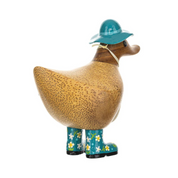 Floral Hat & Boots Ducky Teal 2.0