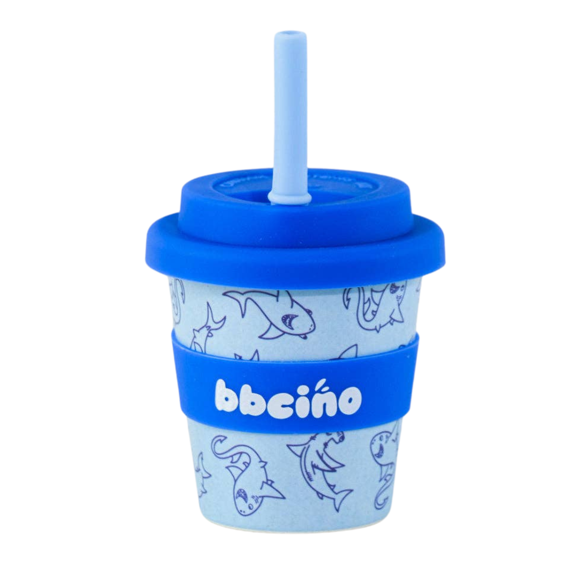 Reusable Babycino Bamboo Cup BB Shark (120ml)