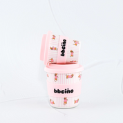 Reusable BambinoCino Bamboo Cup Dash Pink (240ml)