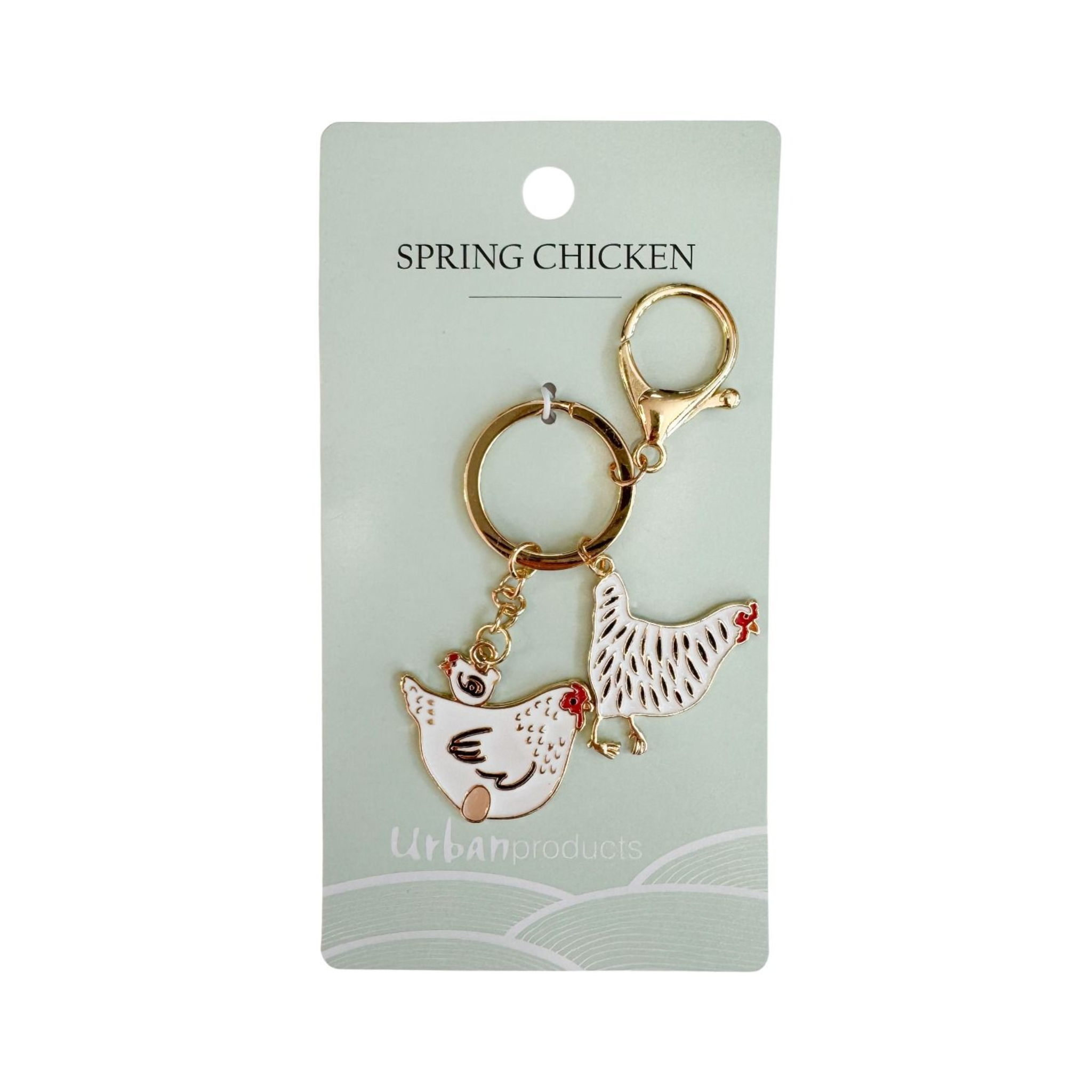 Spring Chicken Keyring Multi