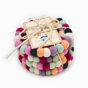Set Of 4 Eco Coasters Macarons