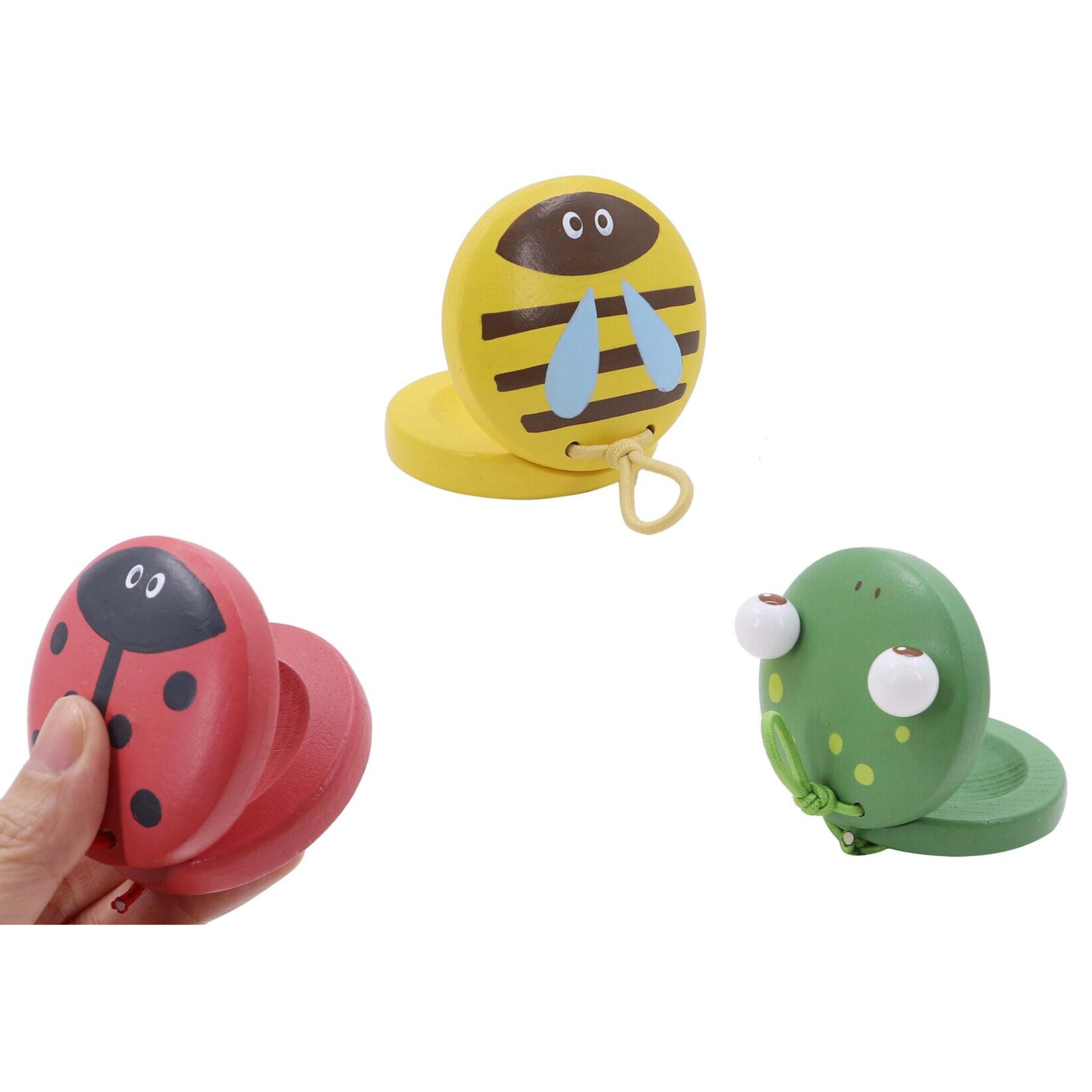 Wooden Spring Insect Castanets