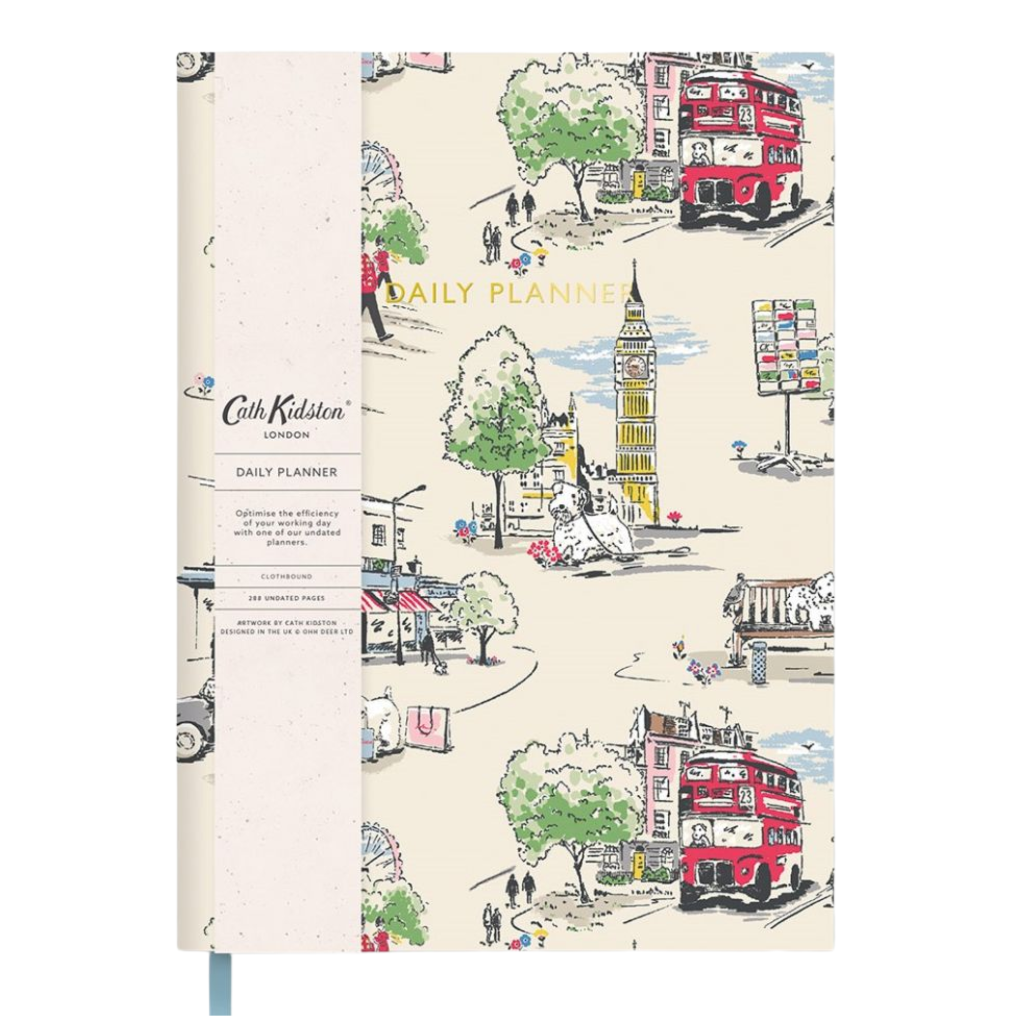 A5 Soft Cloth Cover Daily Planner Billie Goes To London
