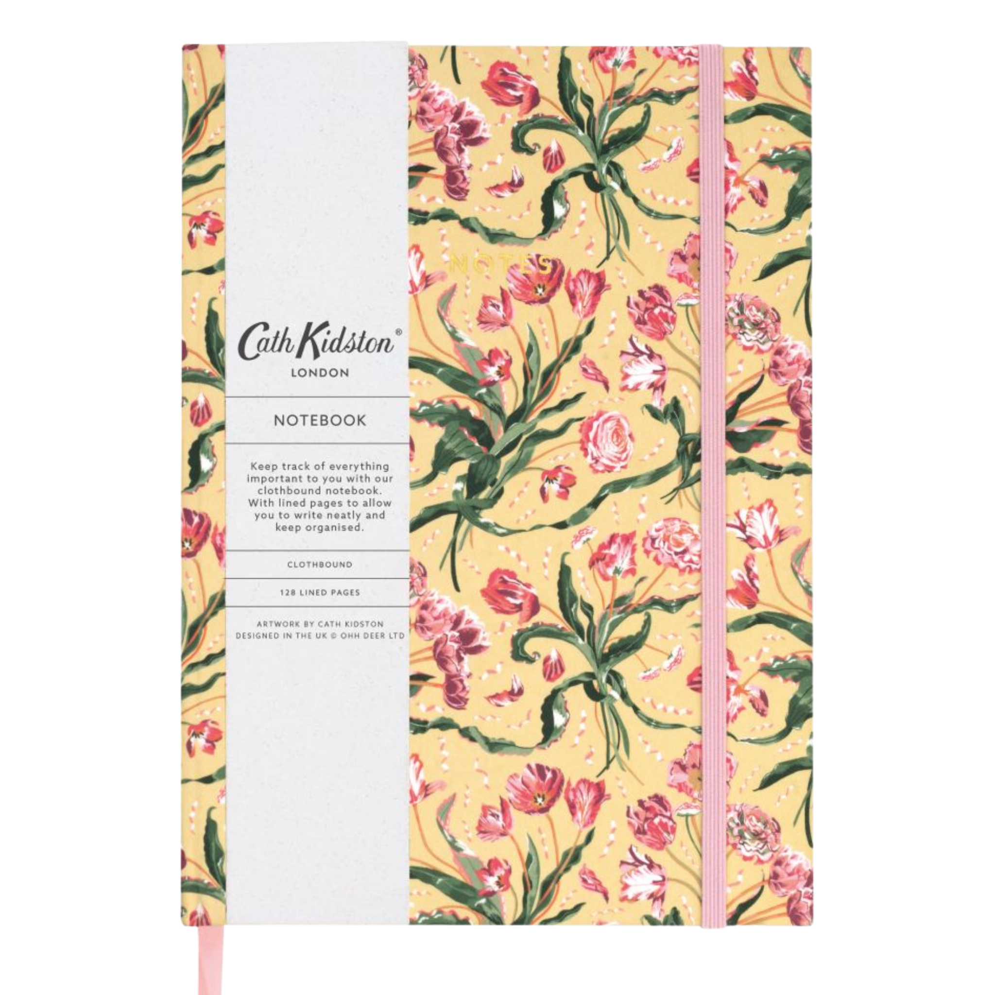 A5 Hard Cloth Cover Notebook Floral Fancy