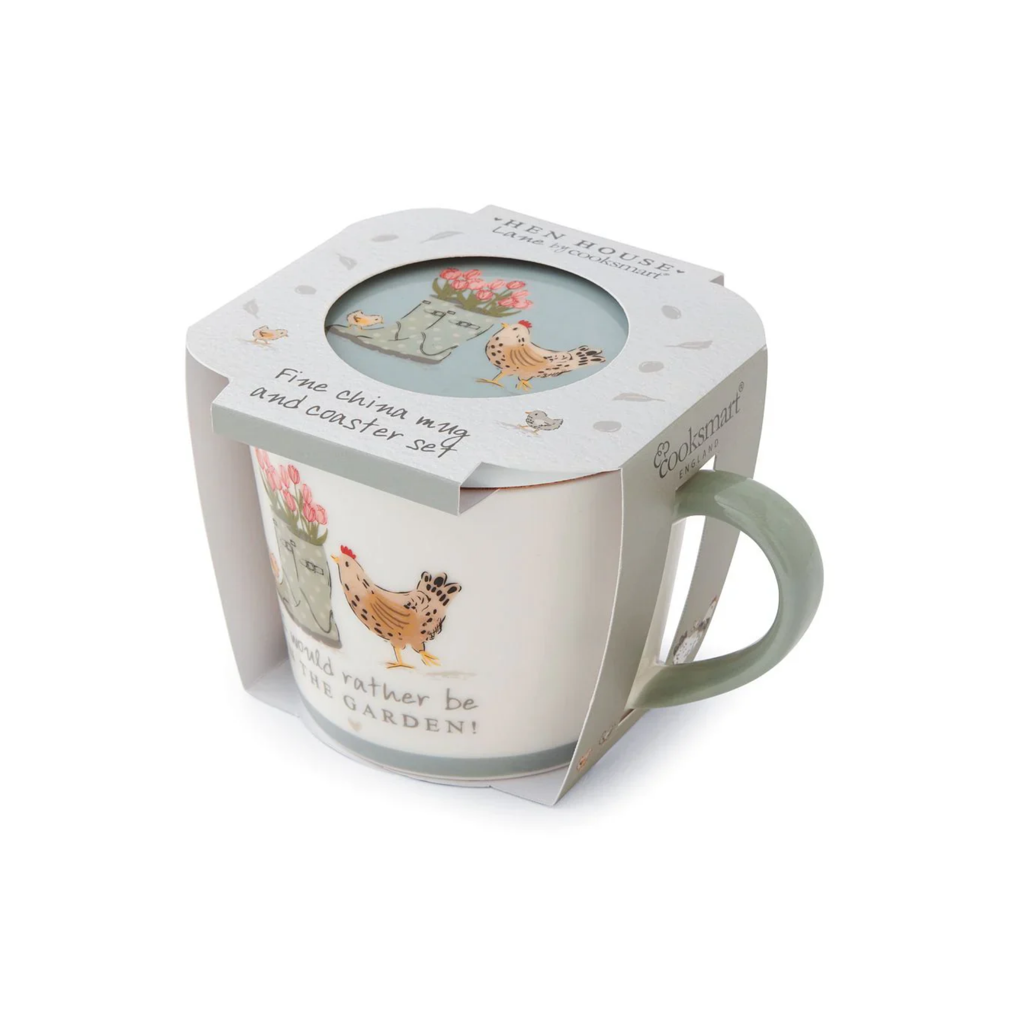 Conical Mug & Coaster Set Hen House Lane