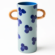 Griffe Navy Sky Floral Bud Vase