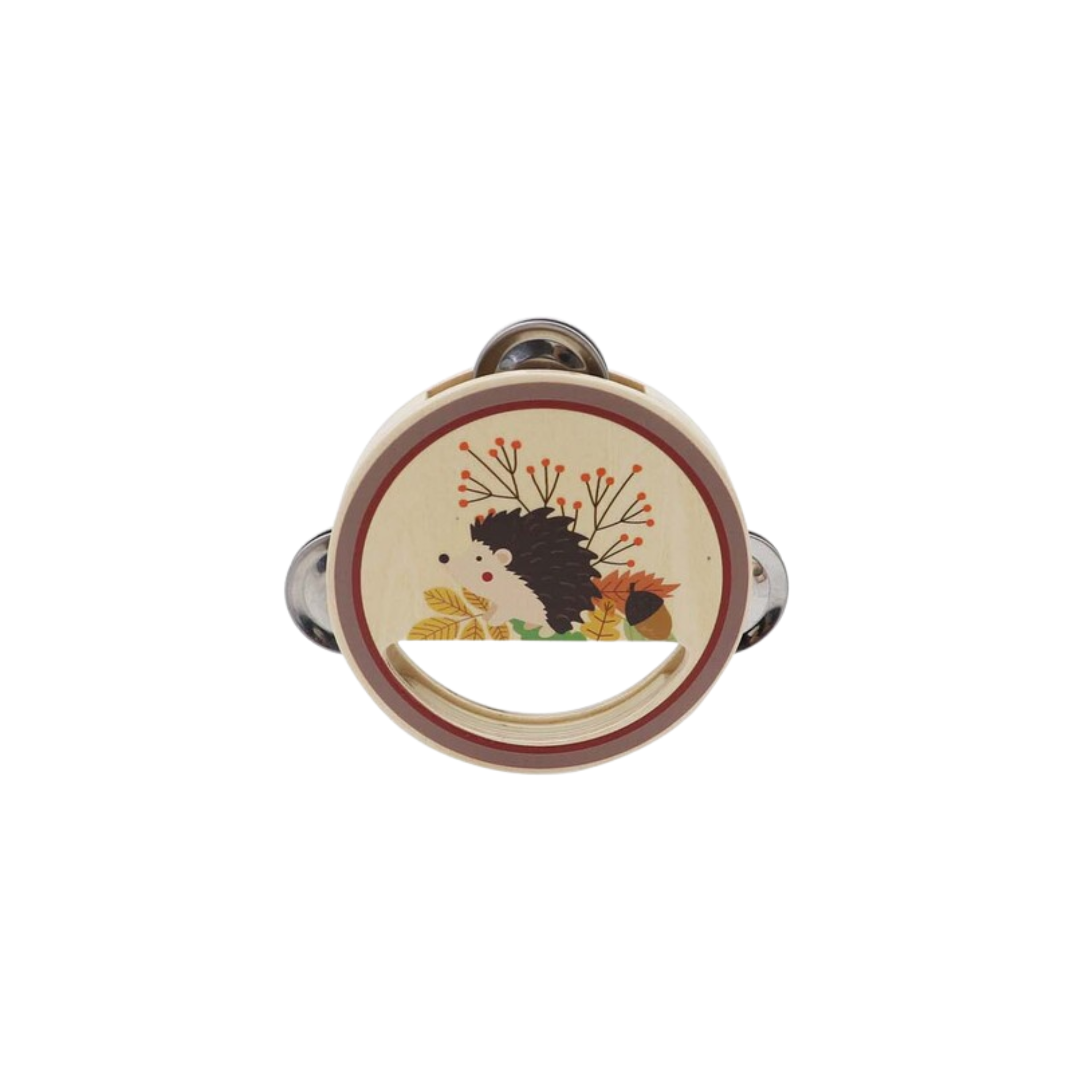 Calm & Breezy Woodland Wooden Tambourine Hedgehog