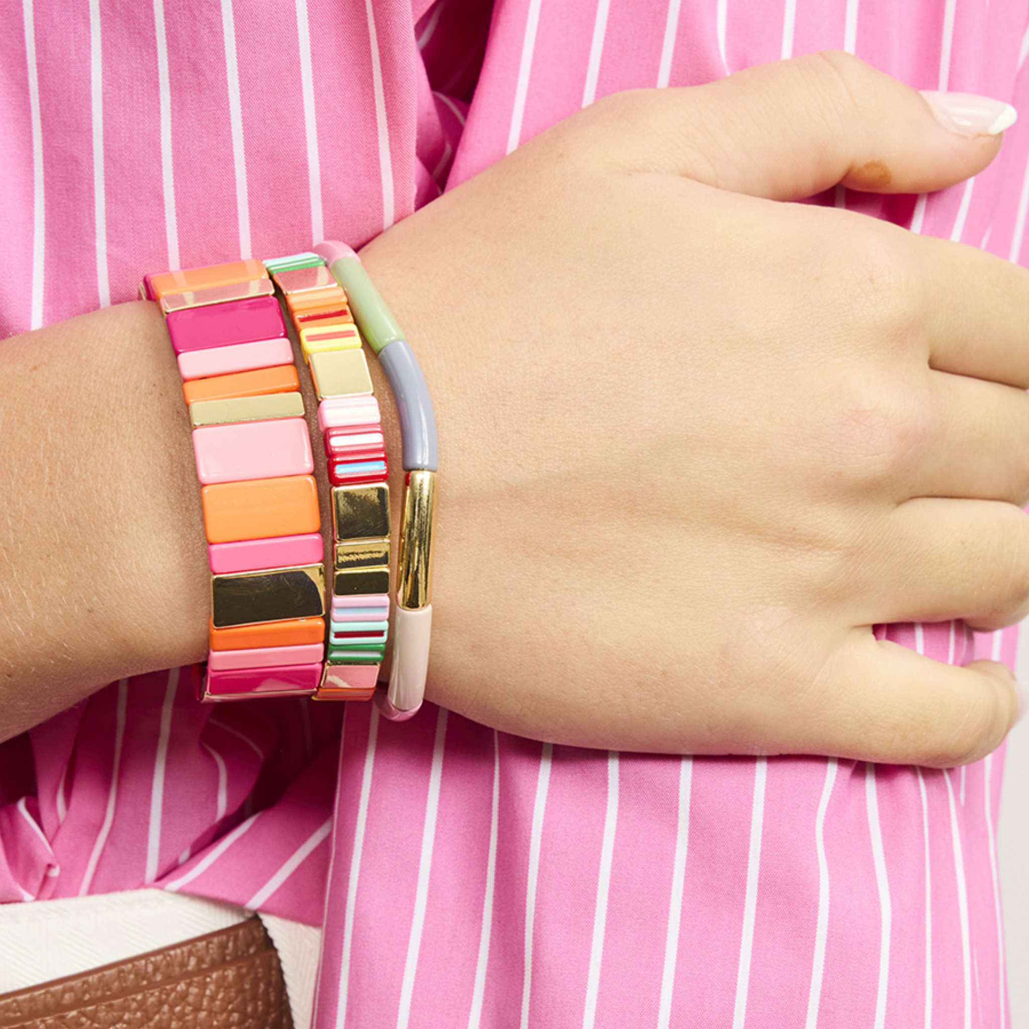 Multi Tone Bar Bracelet