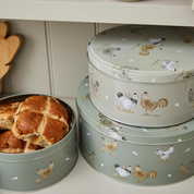 Set Of 3 Round Cake Tins Hen House Lane