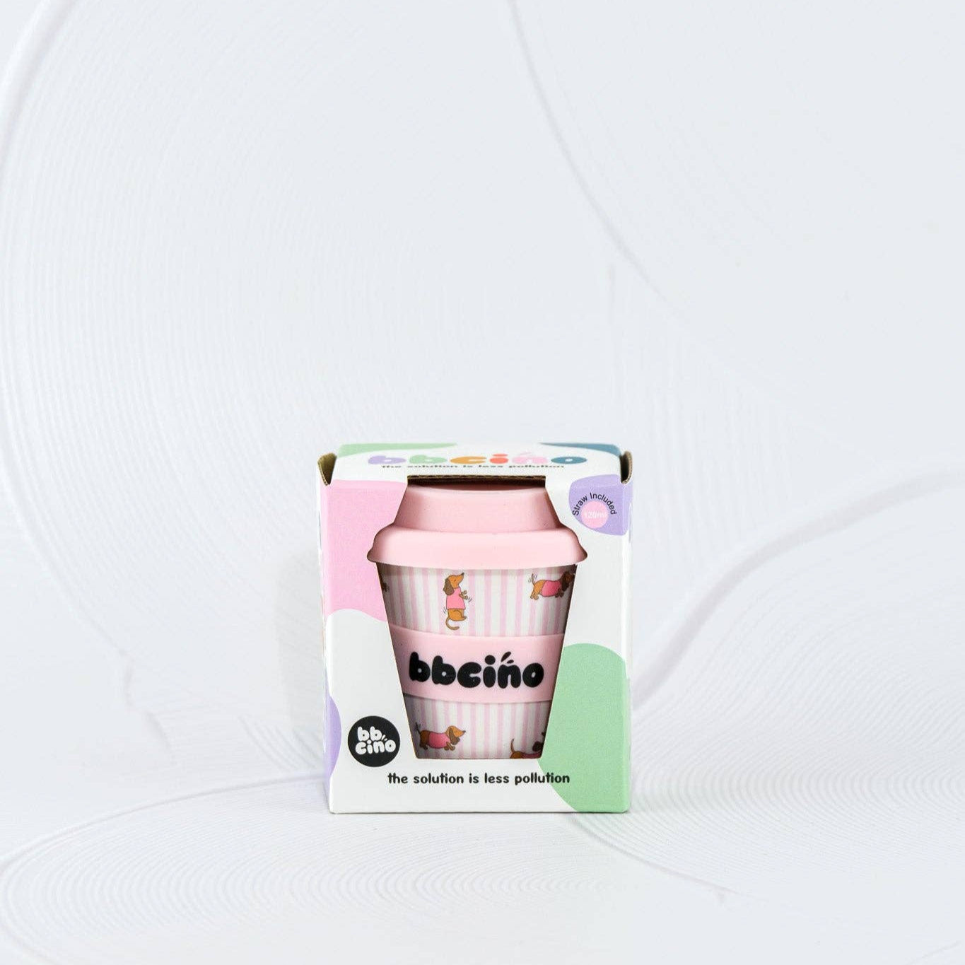 Reusable Babycino Bamboo Cup Dash Pink (120ml)