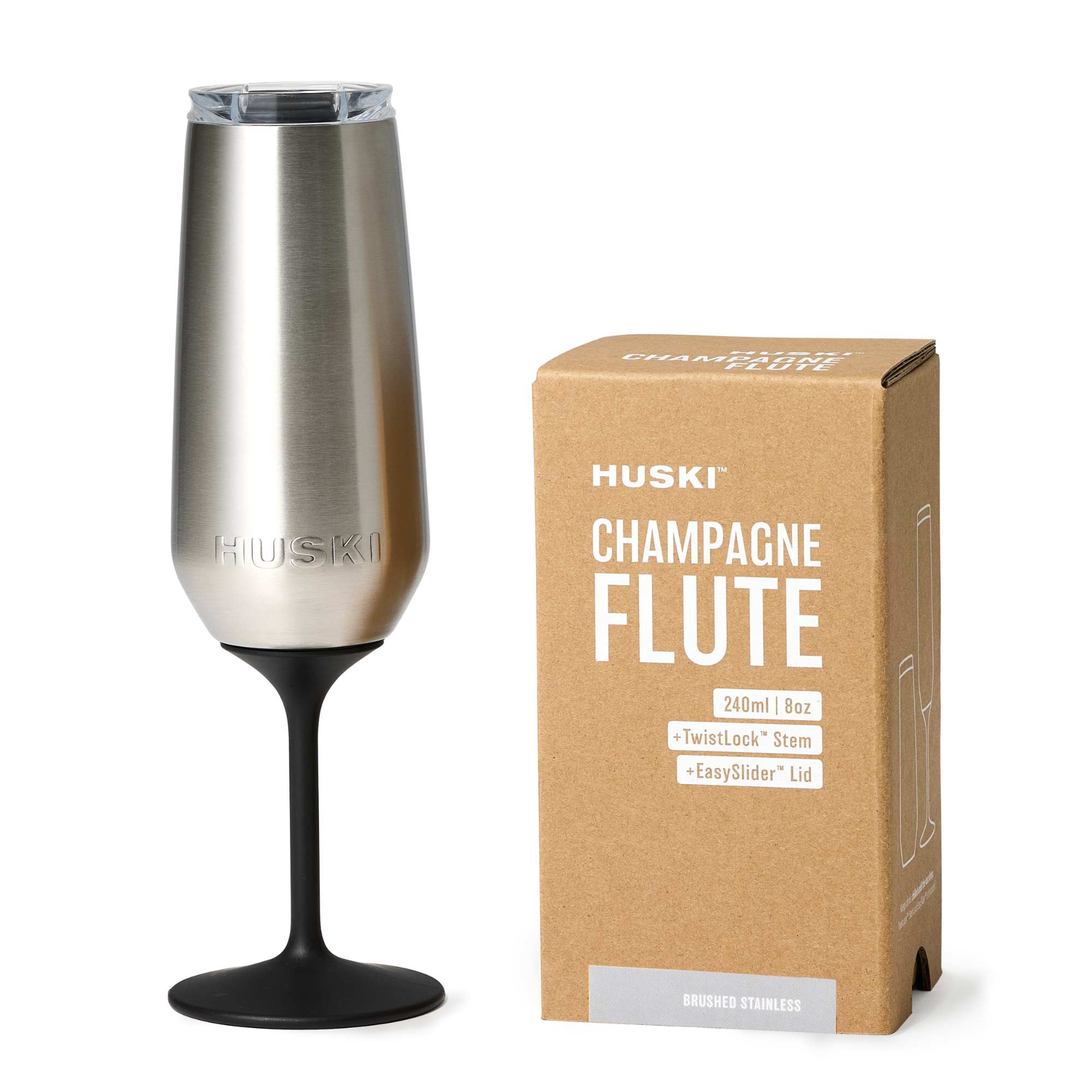 Champagne Flute Brushed Stainless