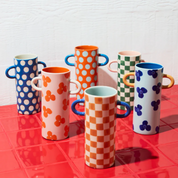 Griffe Tan Check Bud Vase