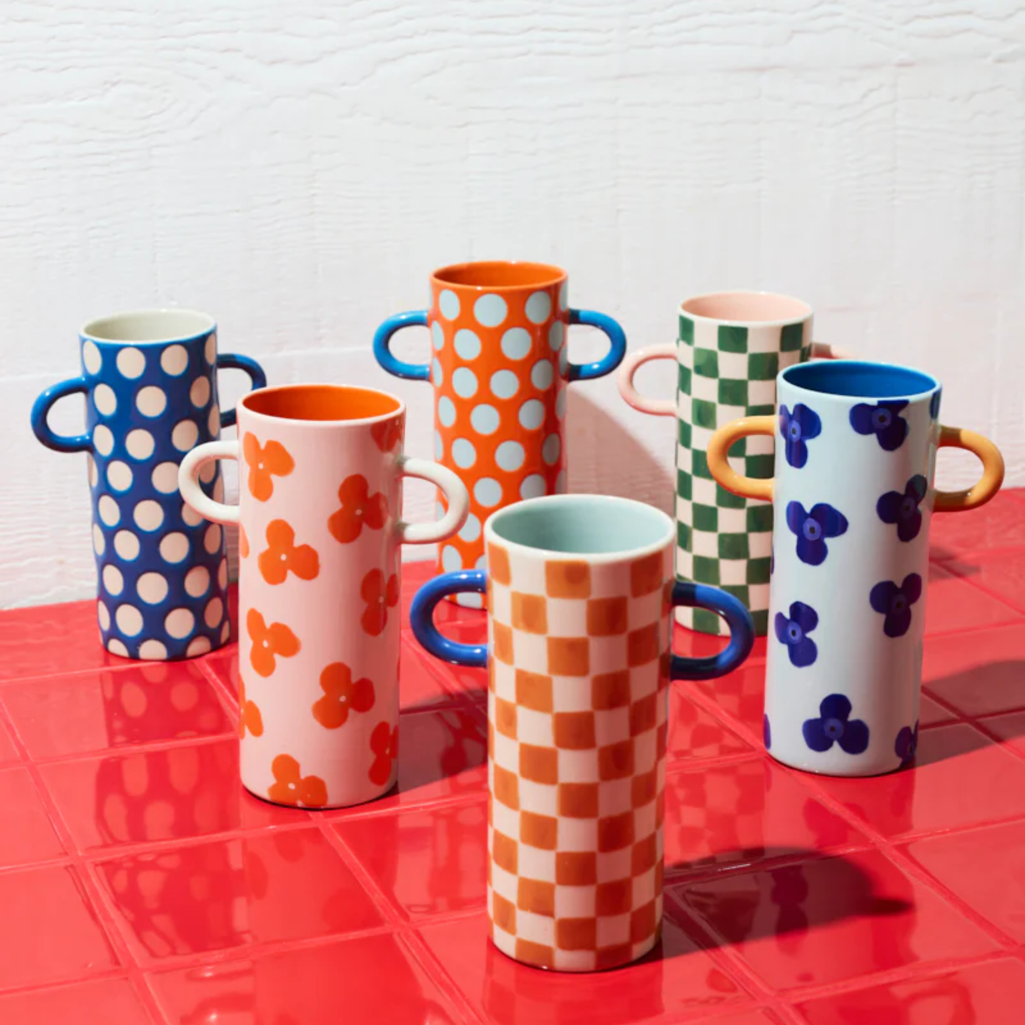 Griffe Tan Check Bud Vase