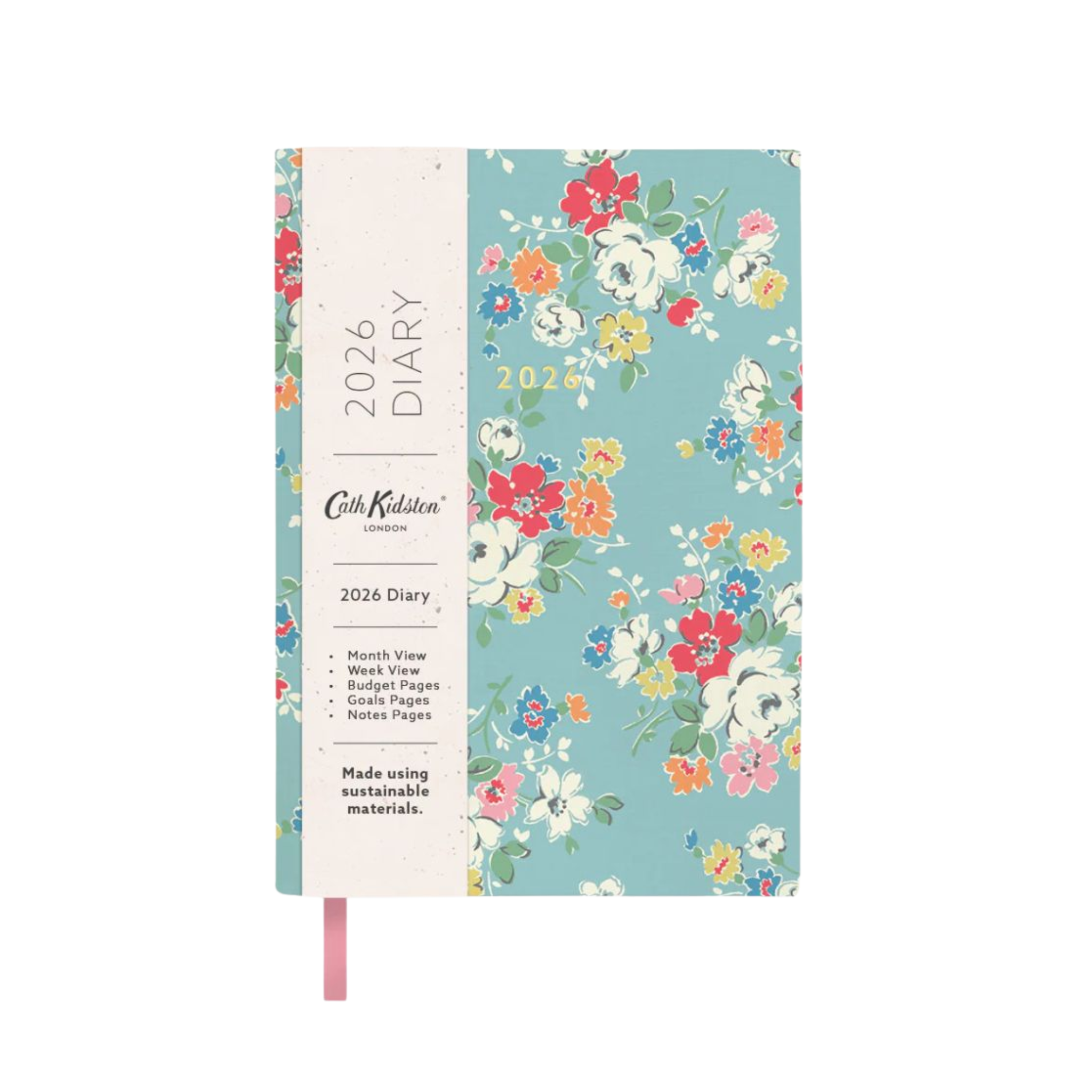A6 Soft Cloth Cover 2026 Diary Clifton Rose