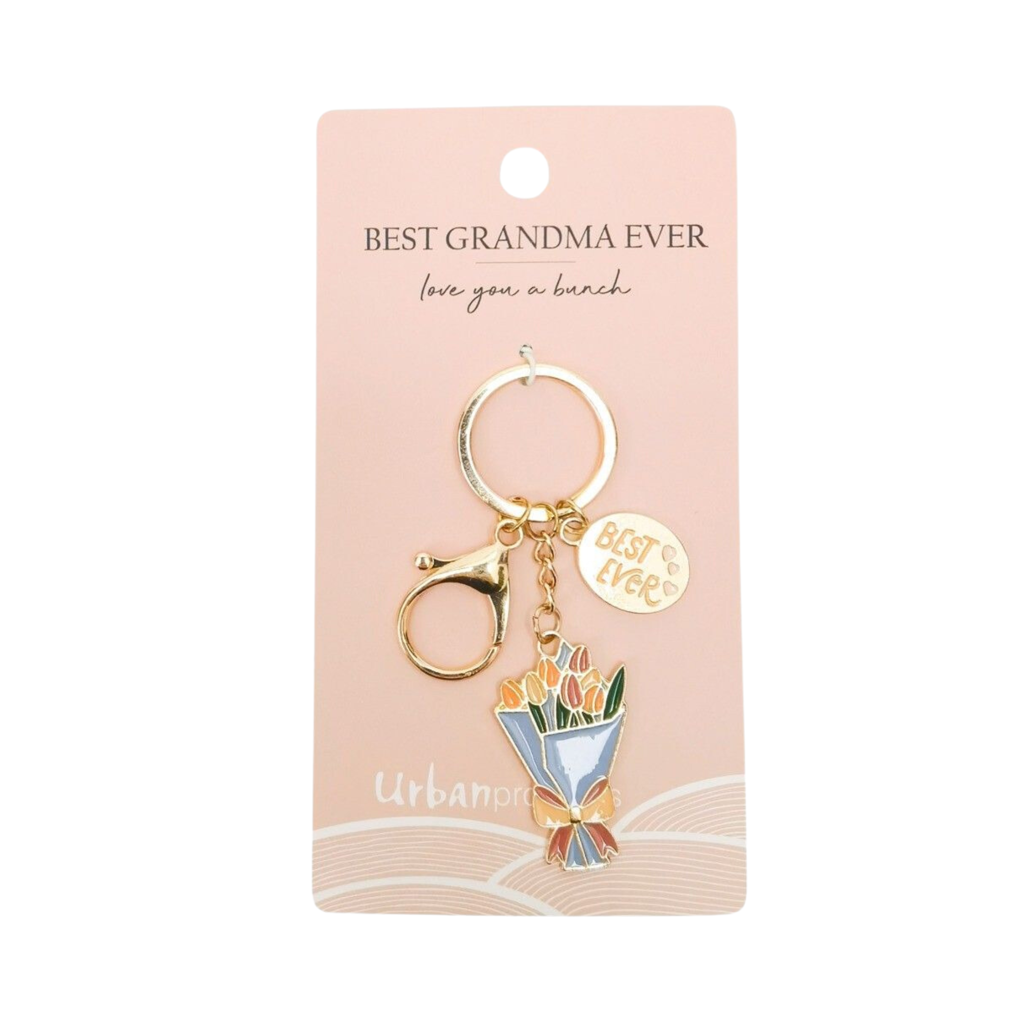 Best Grandma Keyring Blue