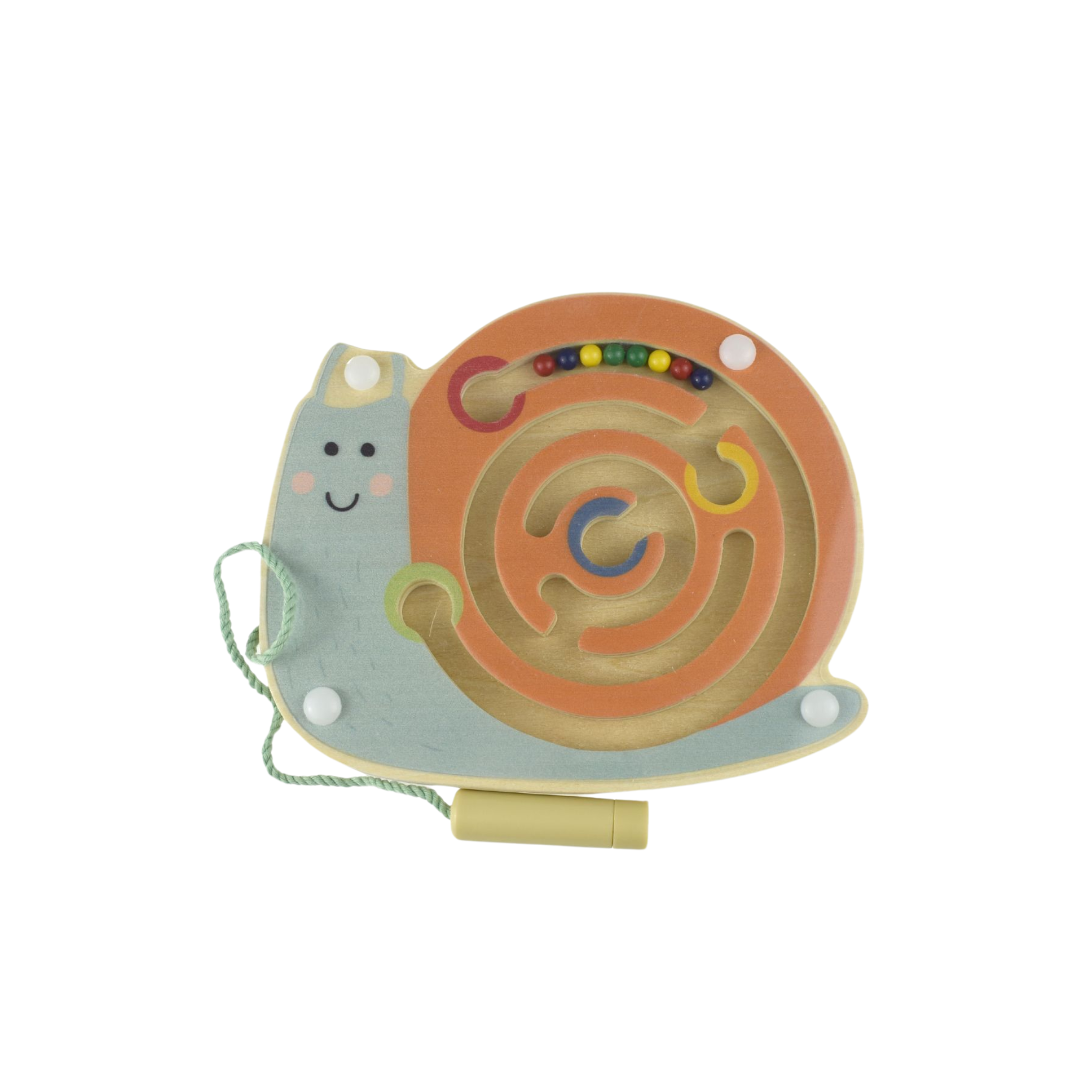 Wooden Magnetic Insect Animals Labyrinth Snail