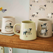 Reverse Conical Mug Highland Sheep Sage