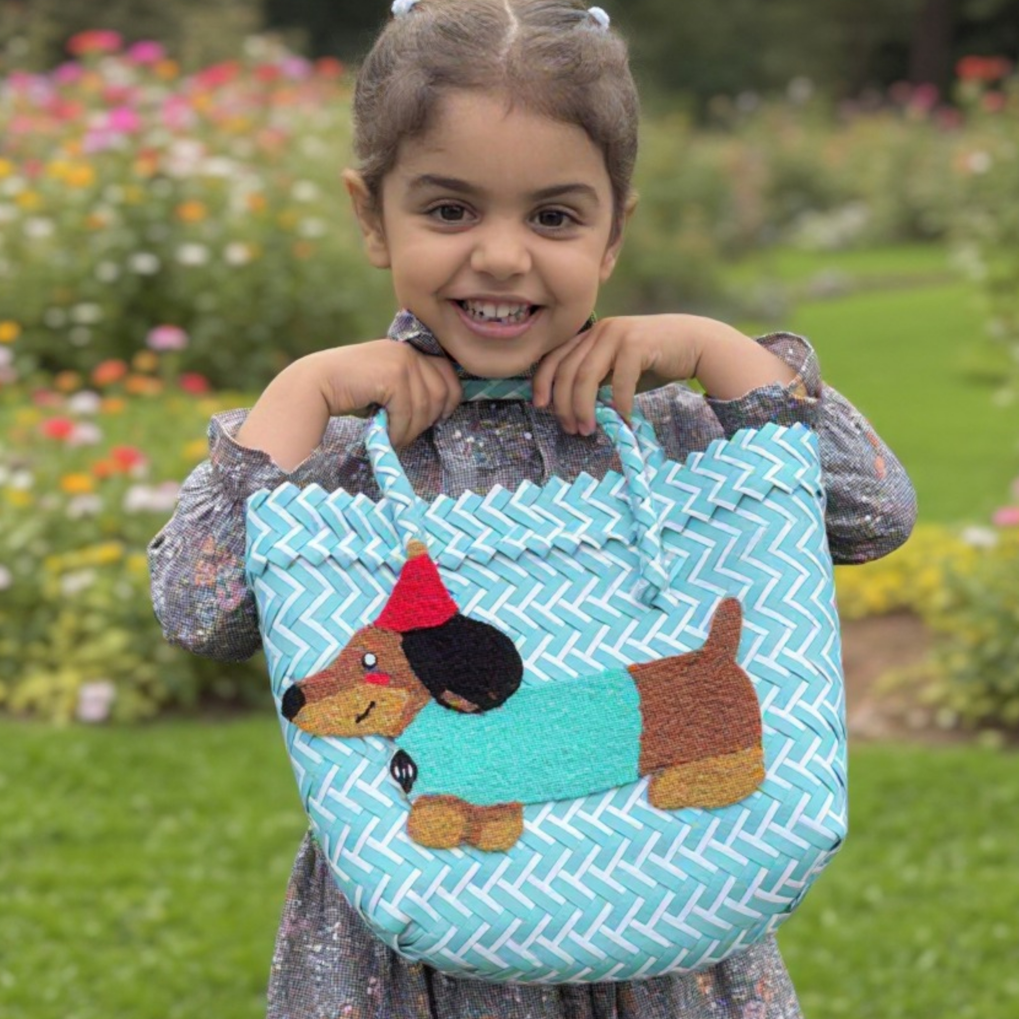 Woven Basket Bag Kids Assorted