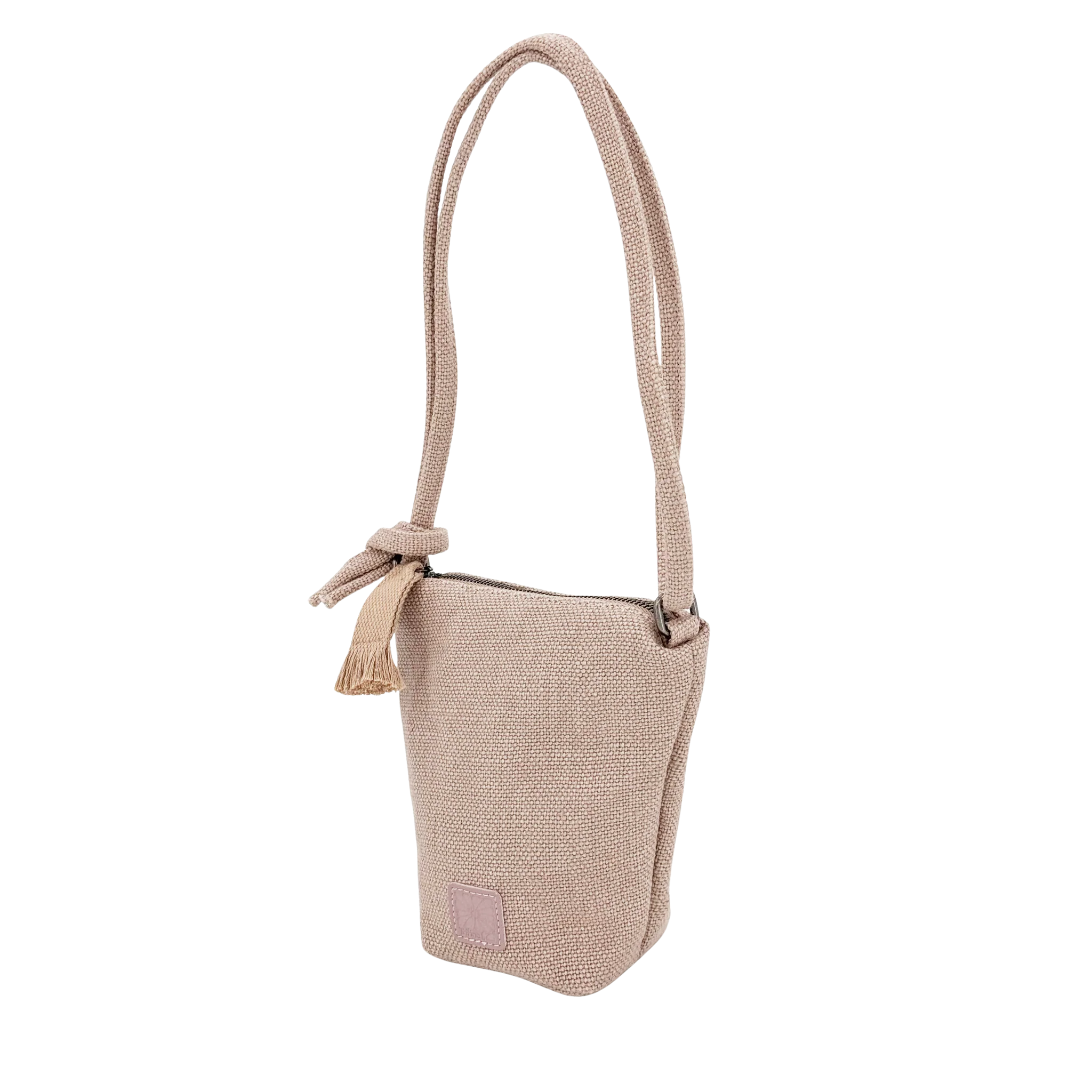 Small Crossbody Bucket Bag Dusty Pink