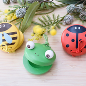 Wooden Spring Insect Castanets