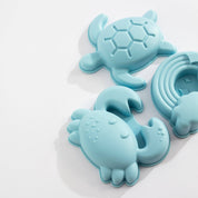 Silicone 8PC Bucket Set Light Blue