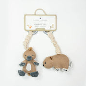 2 Pack Stroller Toy Platypus & Wombat