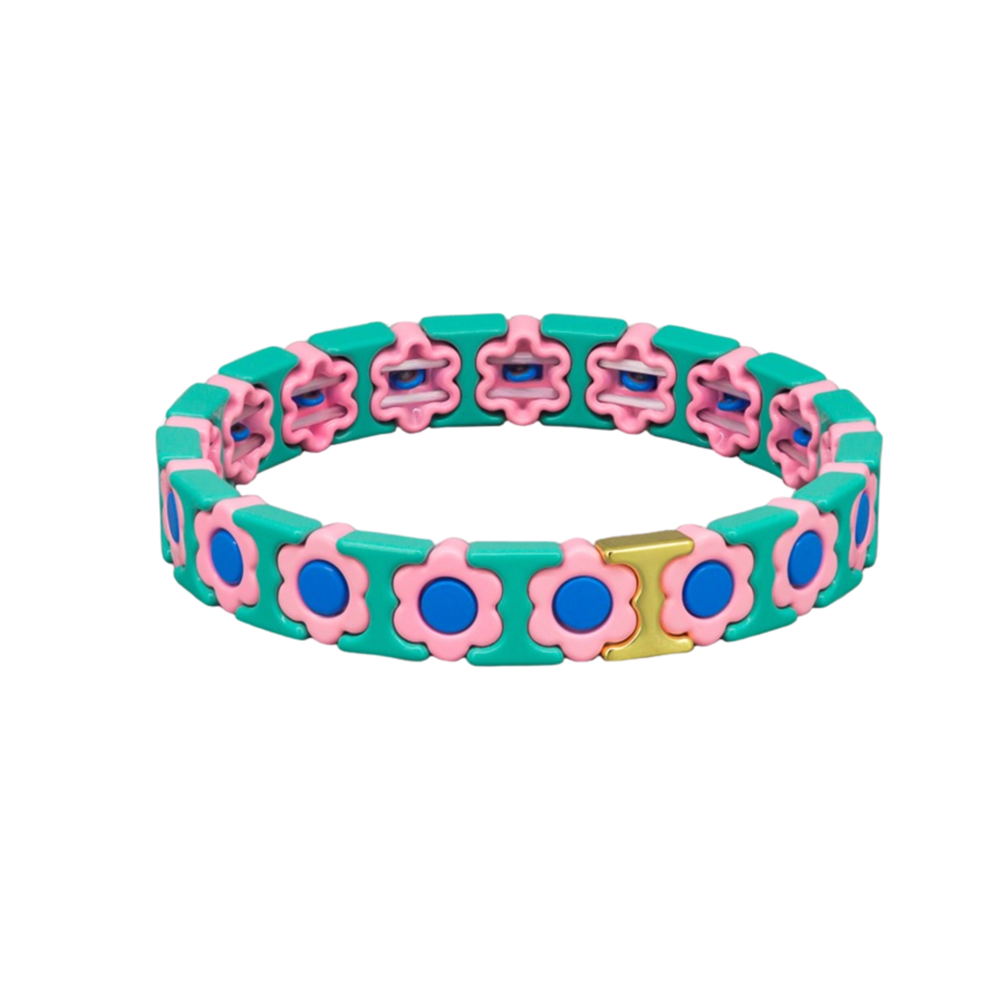 Ocean Daisy Tile Bracelet