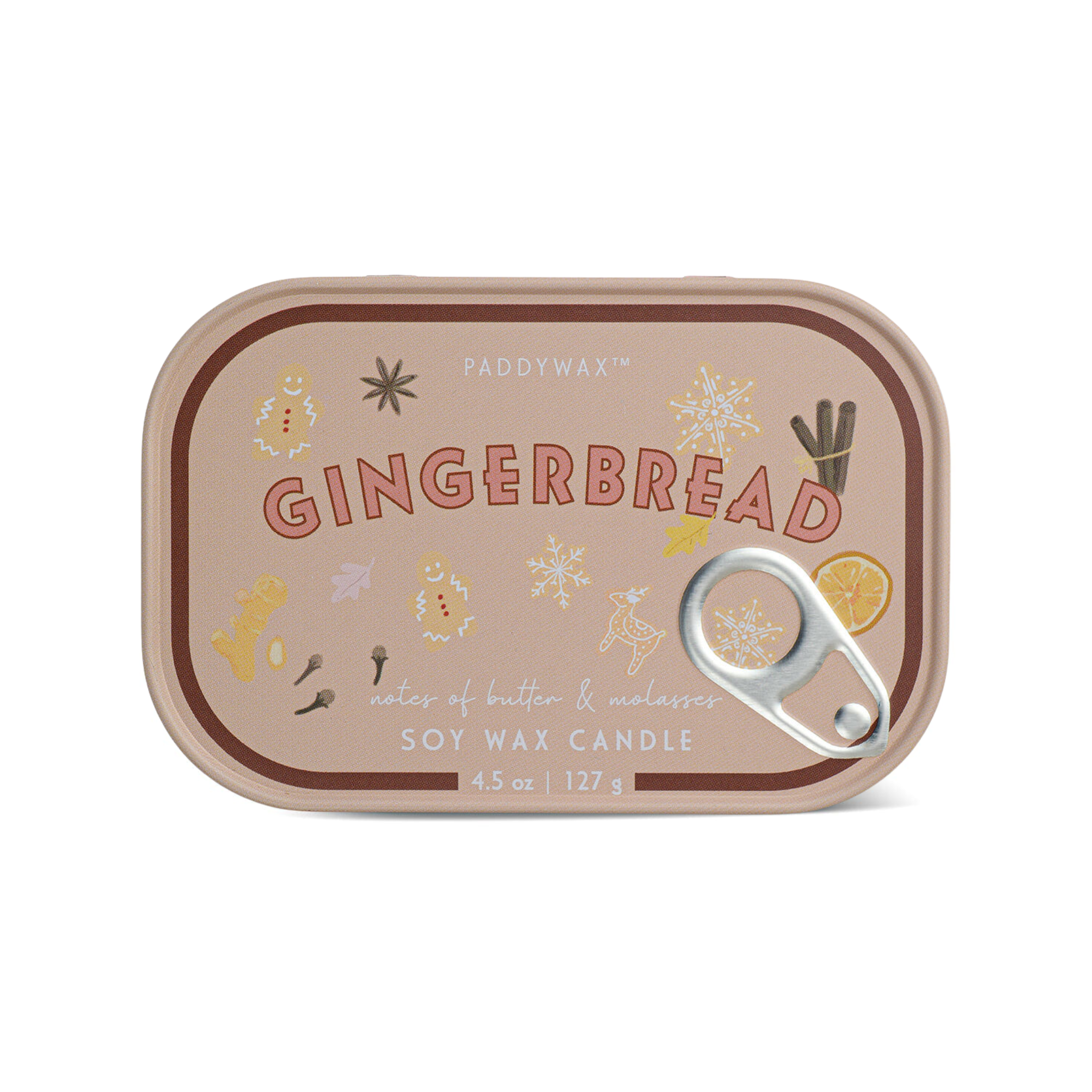 Bistro Tin Candle Gingerbread 4.5oz