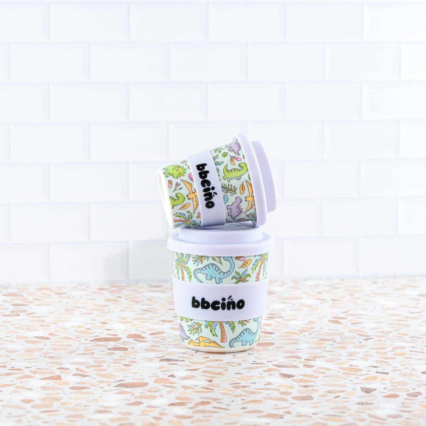 Reusable Babycino Bamboo Cup Sipasaurus (120ml)