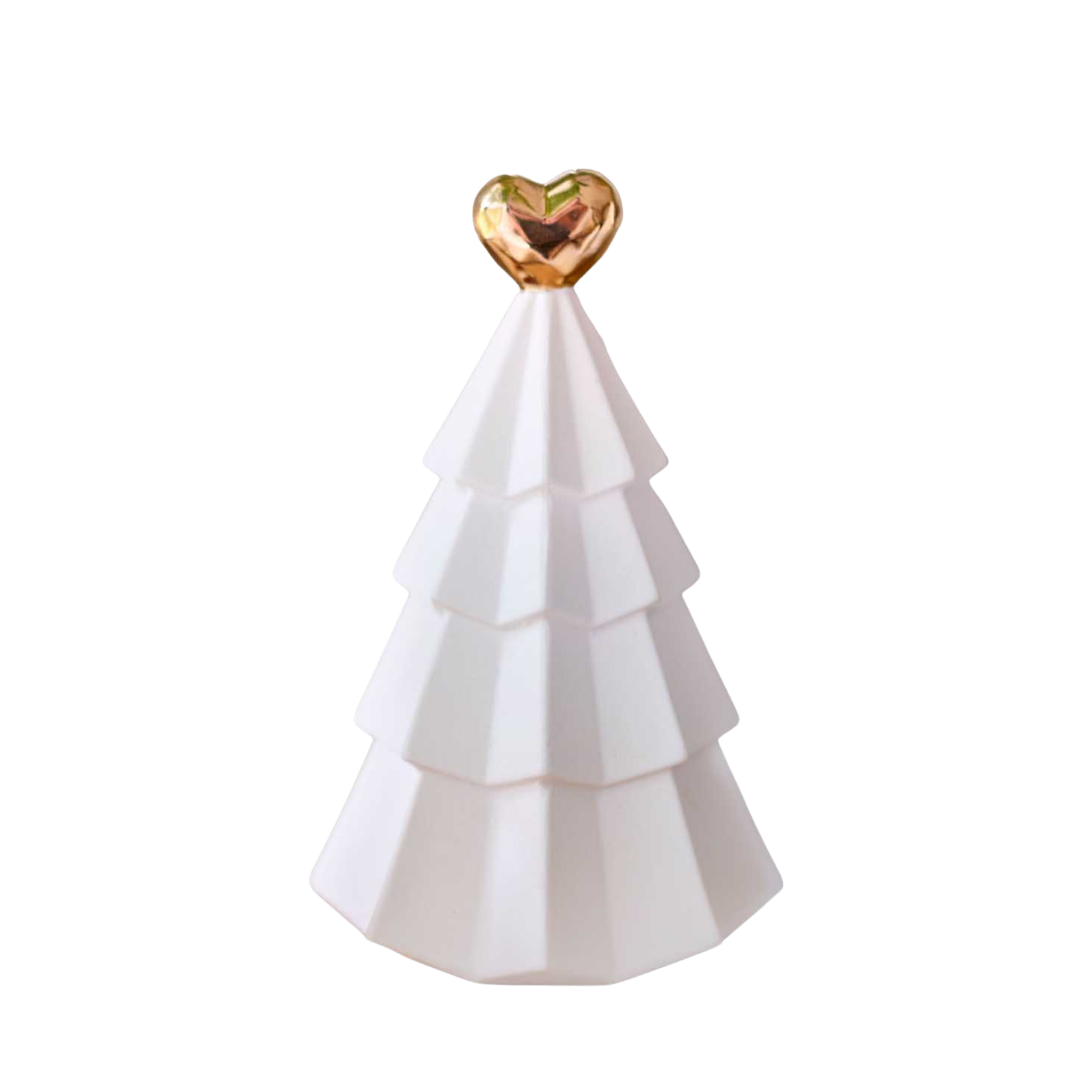 Christmas Tree Gold Heart