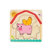 Multi-Layered Farm Animal Puzzle