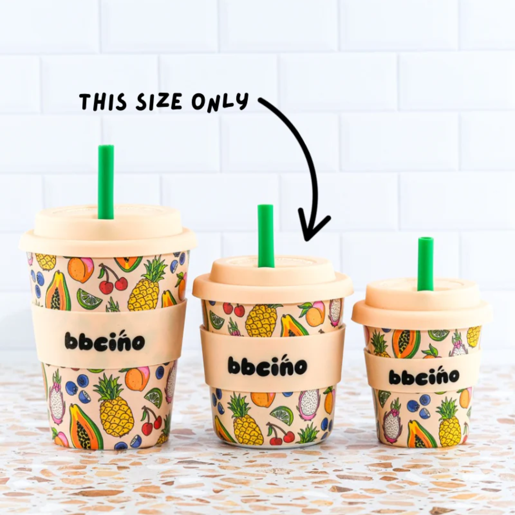 Reusable BambinoCino Bamboo Cup Troppo (240ml)